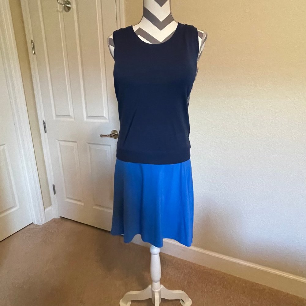 august silk knit tank navy crystal size M